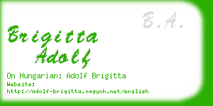 brigitta adolf business card